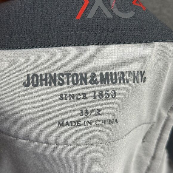 Johnston & Murphy Pants Mens 34x30 Gray Straight Fit XC4 Performance Golf - Picture 6 of 15